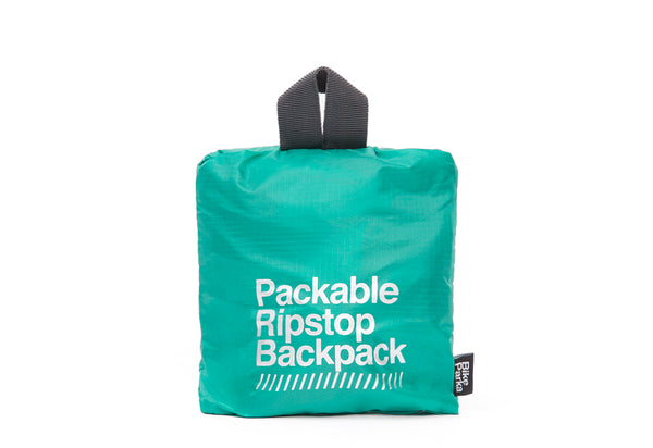 Packable Ripstop Backpack by BikeParka Available in Black and Green BikeParka